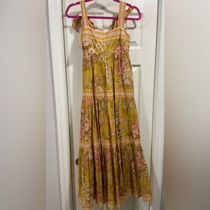 Zimmerman tiered floral print cotton gauze midi dress